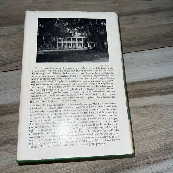 The River Road by Frances Parkinson Keyes, Hardcover W/Jacket Dated Insignia - Picture 6 of 10